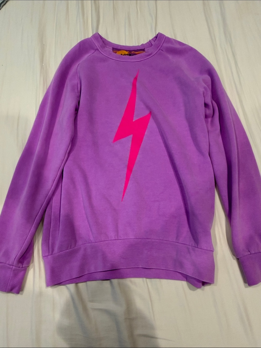 Women’s Aviator Nation Medium Purple Lightning Sweatshirt - Unbranded